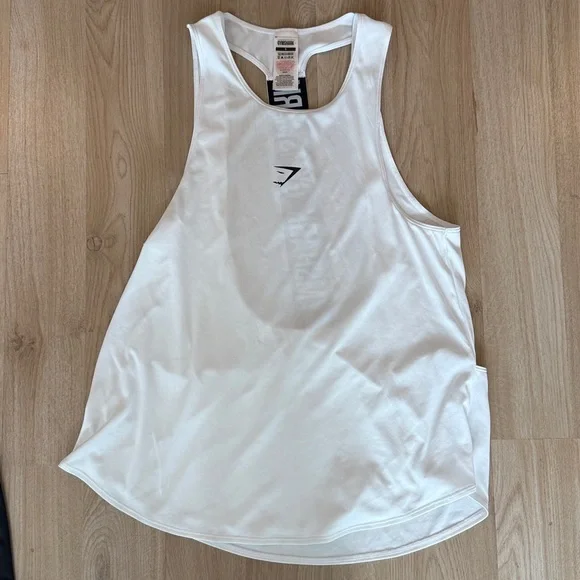 Gymshark Black and White Racerback Tank Tops - Picture 4 of 7